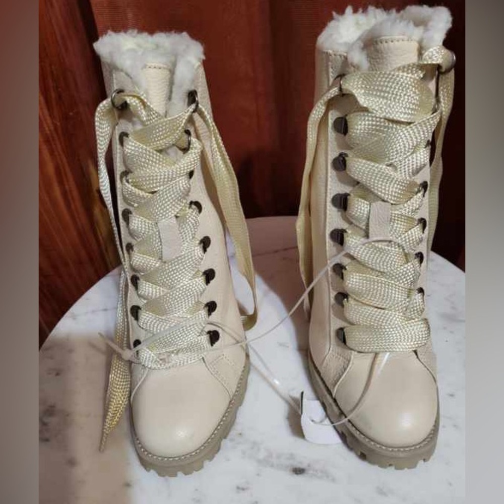 Schutz Zhara Winter Leather Bootie - Picture 2 of 3